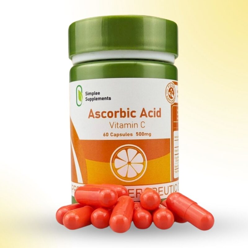 Ascorbic Acid Vitamin C 60 Capsules 500mg