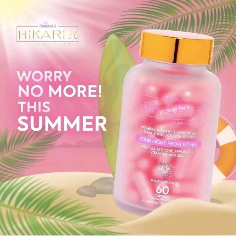 Hikari Ultra Premium Japanese Glutathione with Oral Sunscreen, 60 Capsules - Image 3