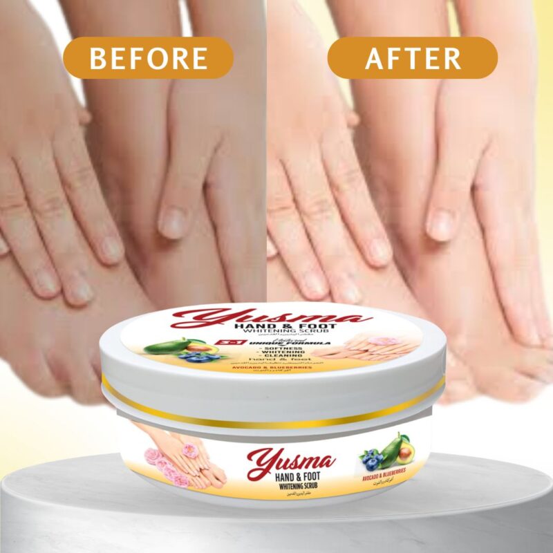 ORIGINAL Yusma Hand & Foot Whitening Scrub - Image 2