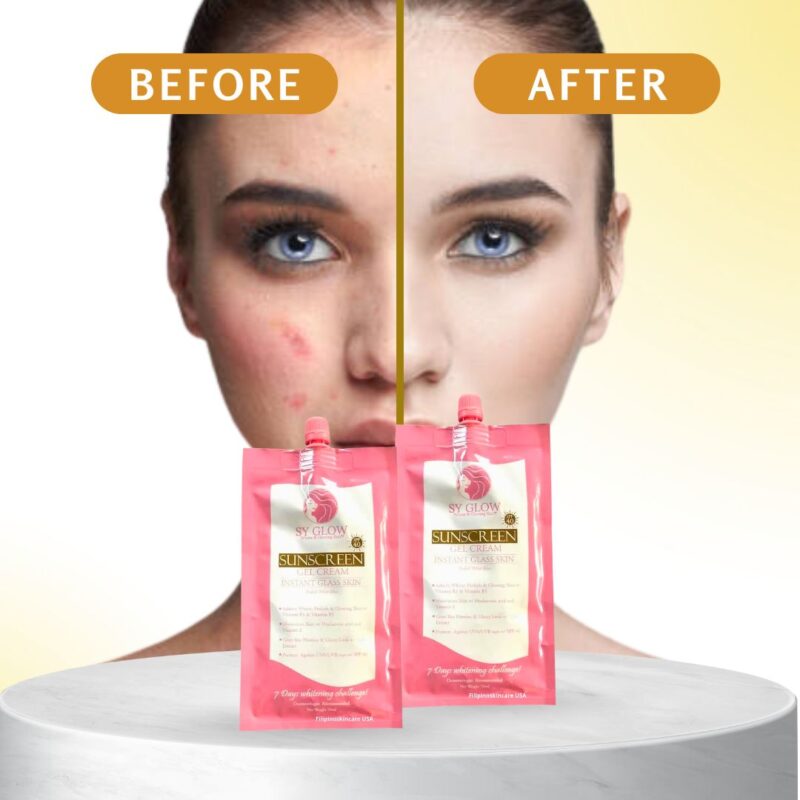SY GLOW INSTANT GLASS SKIN SUNSCREEN GEL CREAM SPF 40 50ML - Image 2
