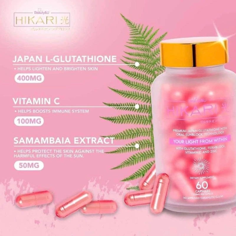 Hikari Ultra Premium Japanese Glutathione with Oral Sunscreen, 60 Capsules - Image 5