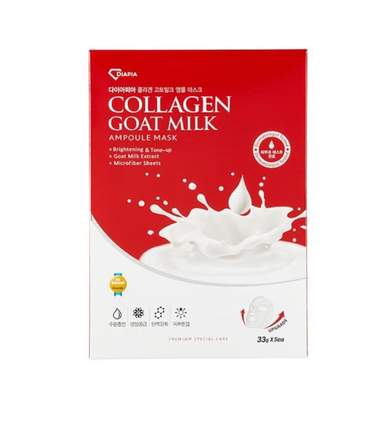 KOREA DIAPIA Collagen Goat Milk Ampoule Mask (05 in one) - Image 2
