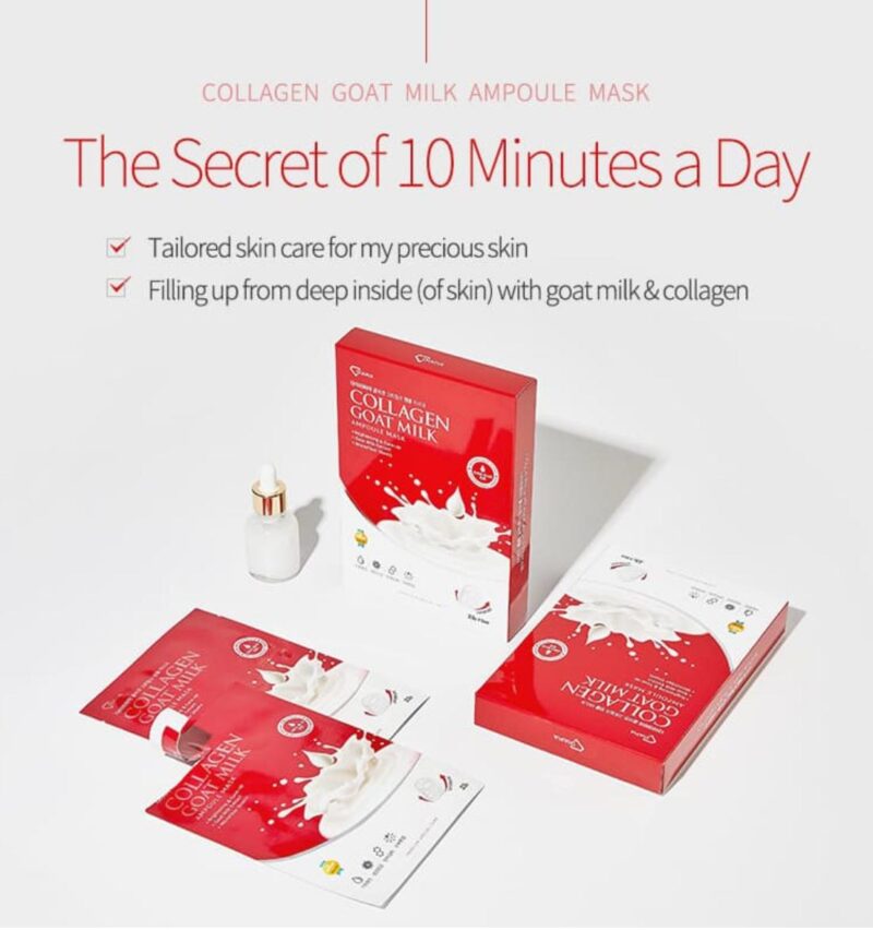 KOREA DIAPIA Collagen Goat Milk Ampoule Mask (05 in one) - Image 3