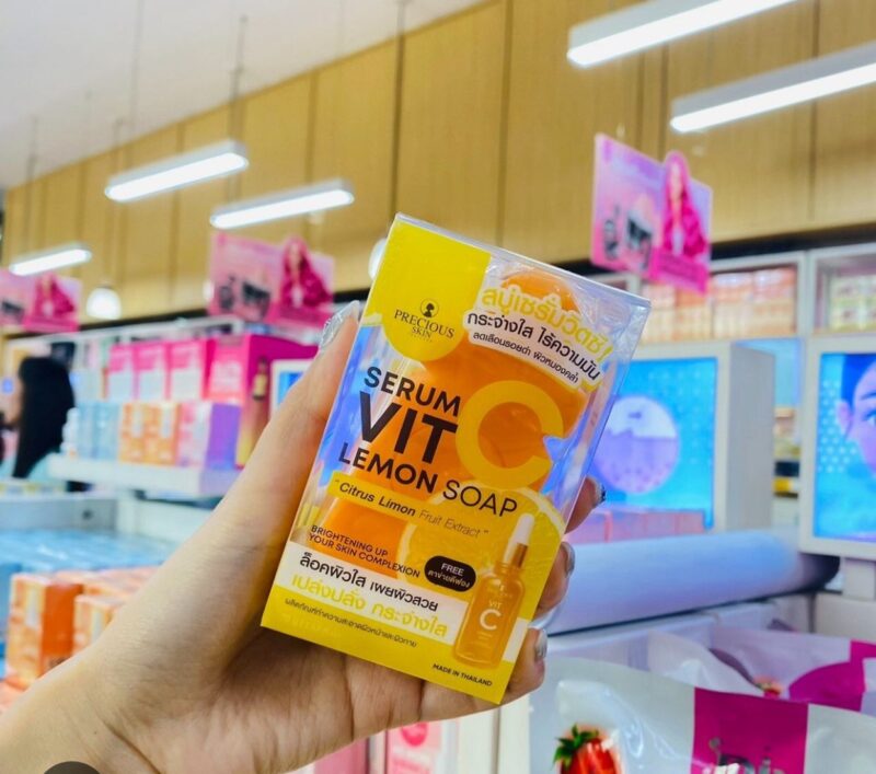 Precious Skin Vitamin C Serum Soap Whitening Smooth Skin Dark Spot Freckles - Image 3