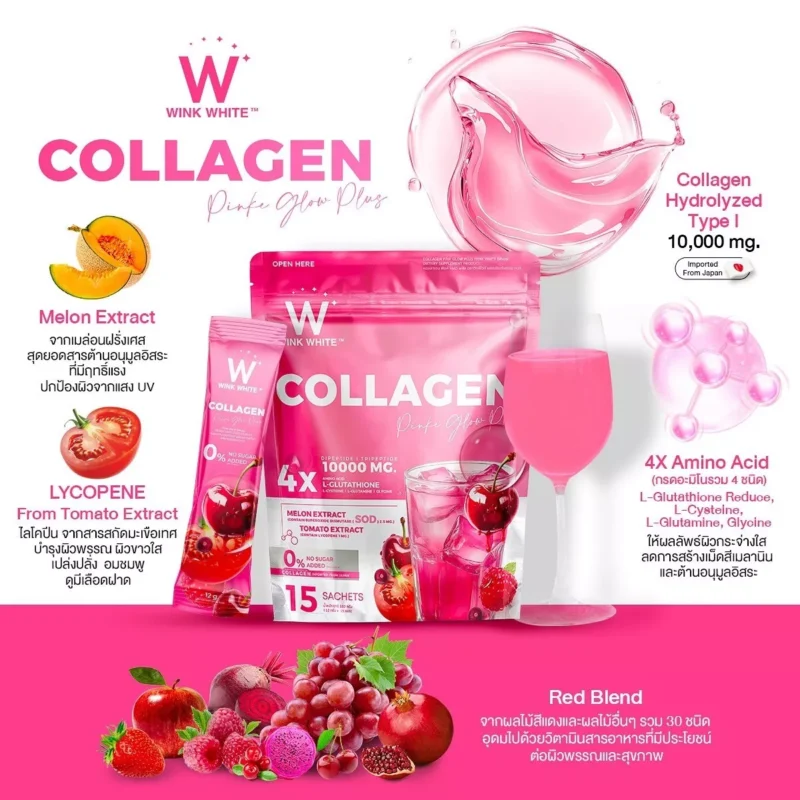 Wink White Collagen Pinky How Plus - Image 4