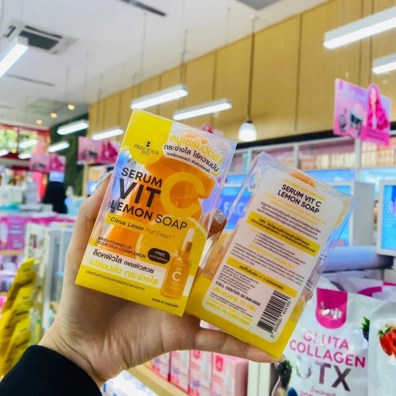 Precious Skin Vitamin C Serum Soap Whitening Smooth Skin Dark Spot Freckles